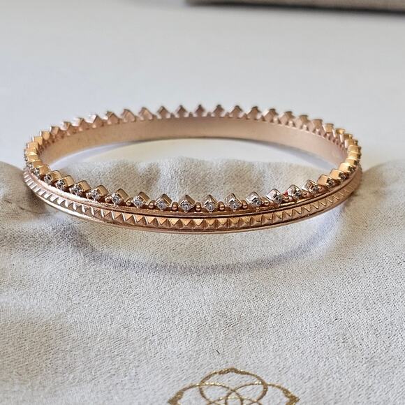 Kendra Scott Rose Gold‎ Mary Catherine Bangle bracelet - Picture 7 of 7